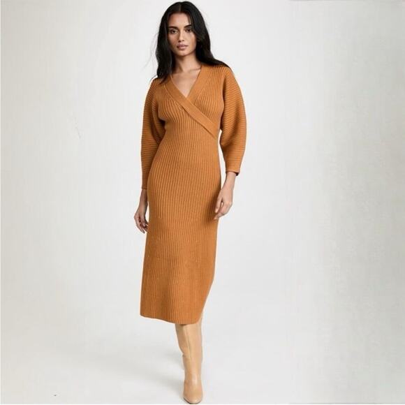 Mara Hoffman Samira Ribbed Knit Midi Sweater Dress NWT - Picture 1 of 12